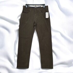 Flag &‎ Anthem Jeans Men's 29x32 Olive Khakis Portland Relaxed Fit Stretch NWT